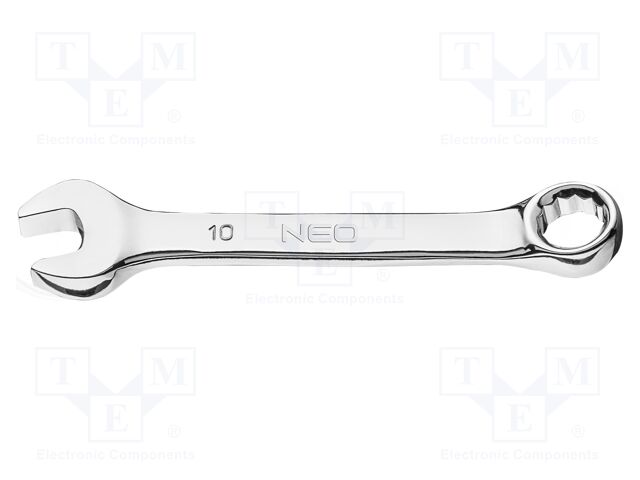 Wrench; combination spanner; 10mm; Chrom-vanadium steel; L: 96mm