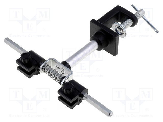 PCB holder; PCBs fixation at any angle