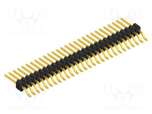 Connector: pin strips; pin header; male; PIN: 28; 1.27mm; SMT; 1x28