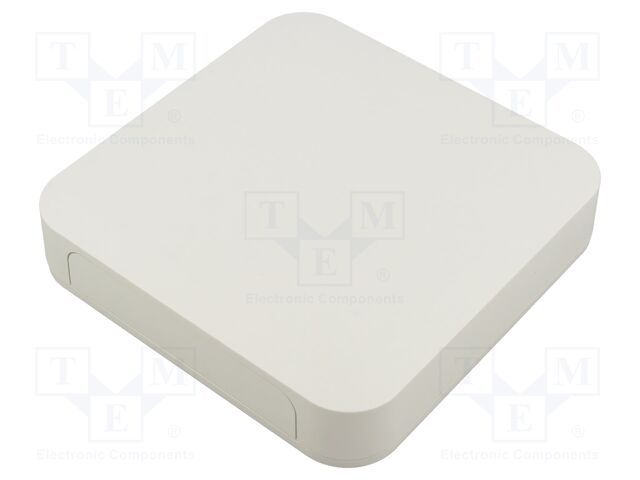 Enclosure: with panel; PF; X: 150mm; Y: 150mm; Z: 30mm; ABS; white