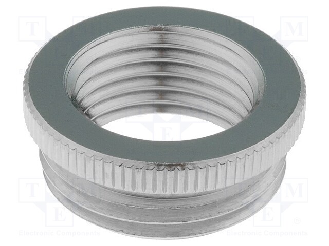 Reduction of threads for glands; Int.thread: PG9; brass; nickel