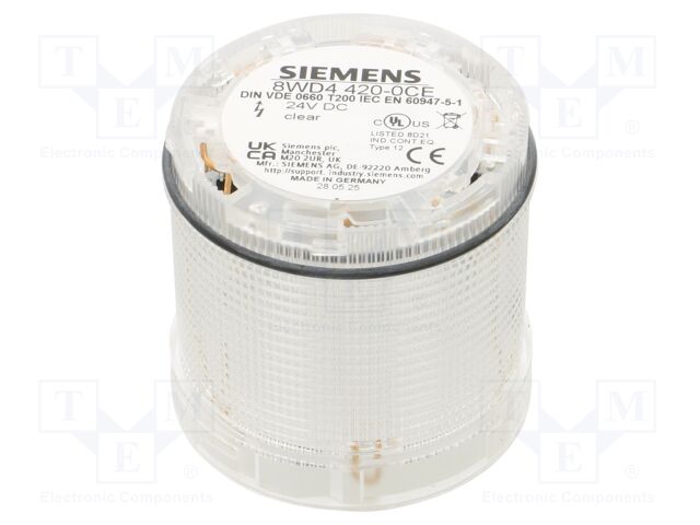 Signaller: lighting; LED; transparent; Usup: 24VDC; Usup: 24VAC