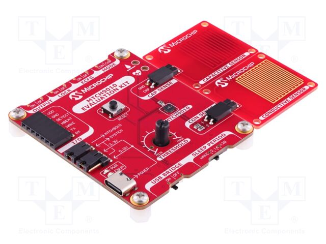 Dev.kit: Microchip; MTCH9010; Curiosity; Add-on connectors: 2