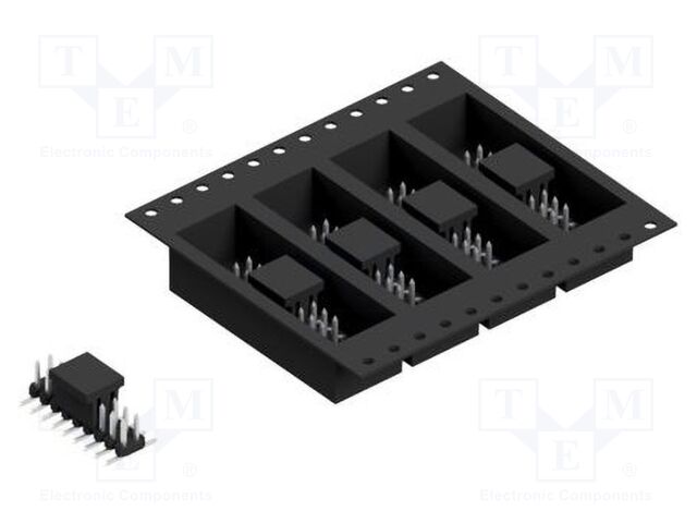 Connector: pin strips; pin header; male; PIN: 18; 2mm; SMT; 2x9; 100V