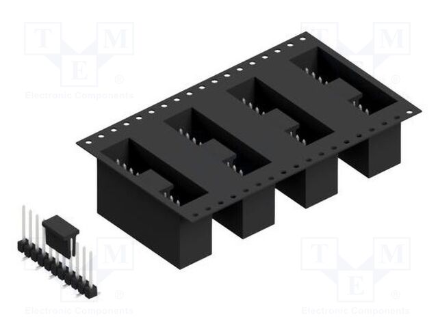 Connector: pin strips; pin header; male; PIN: 11; 2.54mm; SMT; 1x11