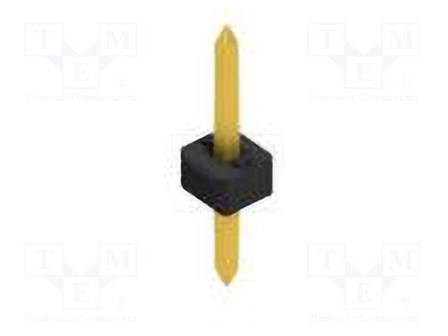 Connector: pin strips; pin header; male; PIN: 1; 2mm; THT; 1x1; 100V