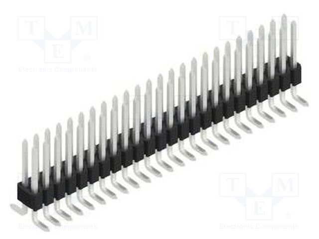 Connector: pin strips; pin header; male; PIN: 48; 1.27mm; SMT; 2x24