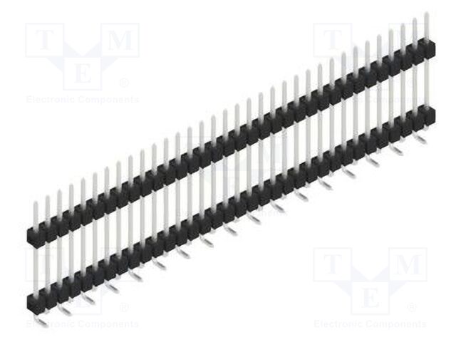 Connector: pin strips; pin header; male; PIN: 34; 2.54mm; SMT; 1x34