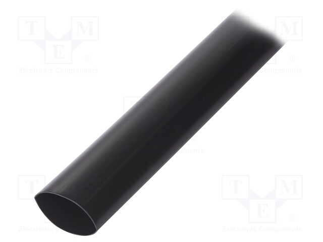Heat shrink sleeve; glued; 52mm; L: 1m; black; Temp: -25÷125°C