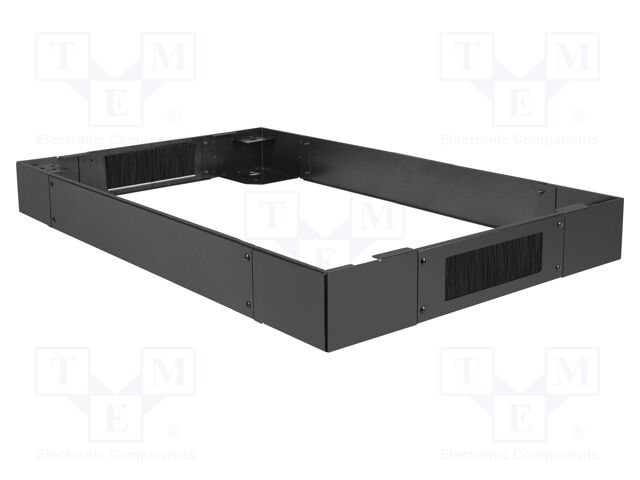 Cabinet socle; black; Standard: 19"; Y: 100mm; X: 1000mm; Z: 600mm