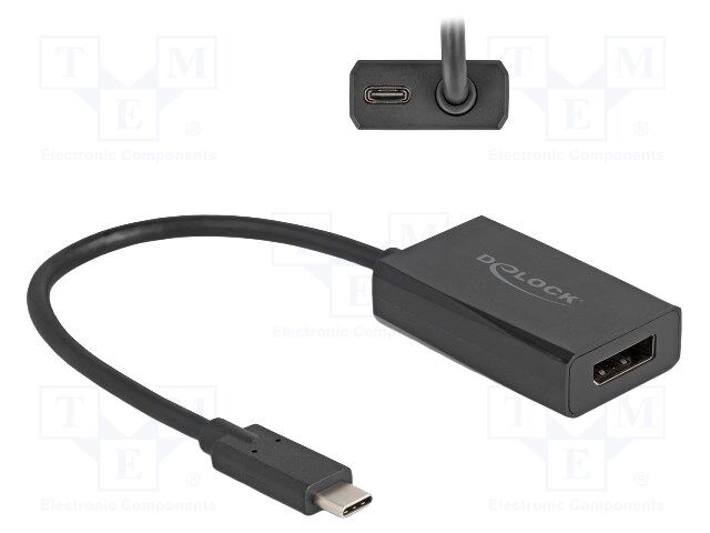 Adapter; DisplayPort socket,USB C socket,USB C plug; 0.15m