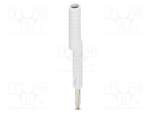 Test socket; PA; L: 51.5mm; ways: 1; W: 5.8mm; H: 5.8mm; Body: white
