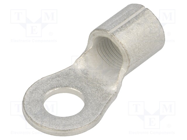 Ring terminal; M8; 21mm2; crimped; for cable; non-insulated; 4AWG