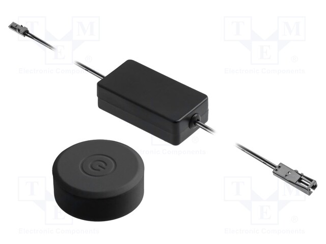 Touch switch; black; 12VDC