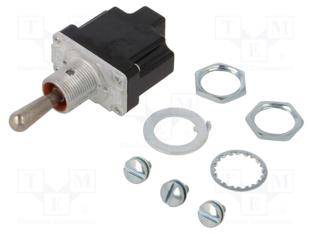 SWITCH, TOGGLE, SPST, 15A, 277V