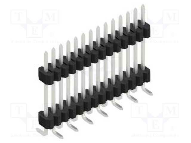 Connector: pin strips; pin header; male; PIN: 14; 1.27mm; SMT; 1x14