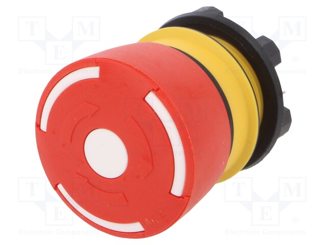 Switch: emergency stop; Stabl.pos: 2; NC + NO; 5A/250VAC; 5A/24VDC