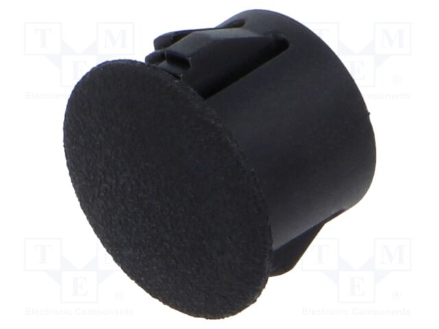 Accessories: stopper; H: 10.3mm; push-in,snap-fastener; black