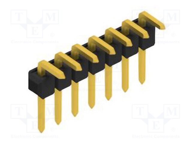 Connector: pin strips; pin header; male; PIN: 7; 2.54mm; THT; 1x7