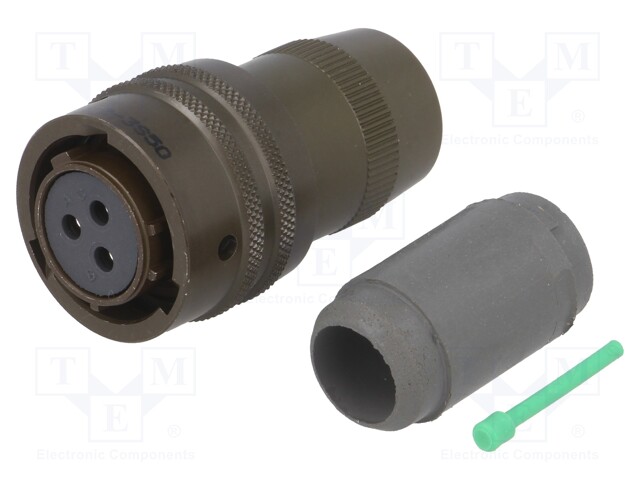 Connector: circular; PT; plug; female; PIN: 3; internal bayonet
