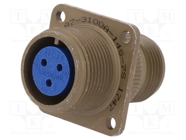 Connector: circular; Series: 97; socket,plug; female; PIN: 3; 13A