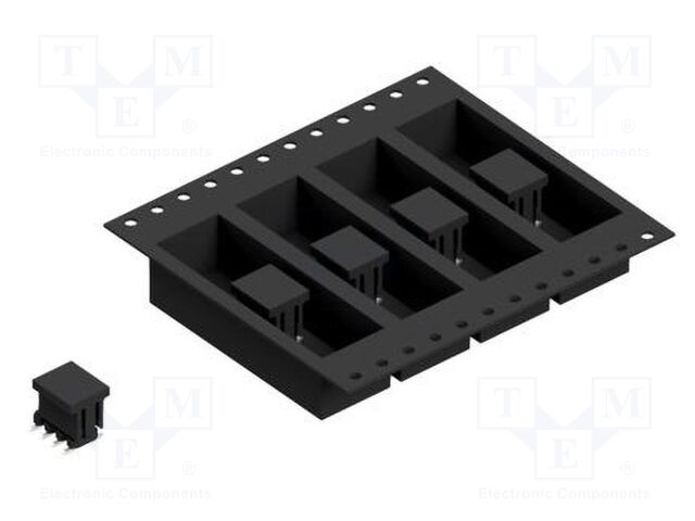 Connector: pin strips; pin header; male; PIN: 8; 2mm; SMT; 2x4; 100V