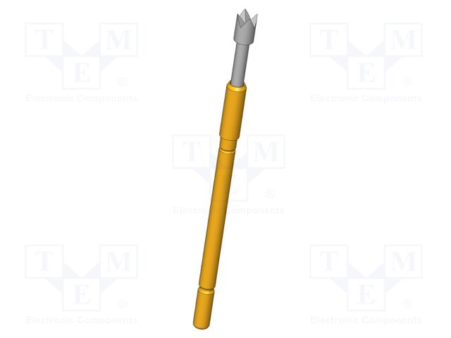 Test needle; Operational spring compression: 4mm; 5A; Ø: 2mm; 0.8N