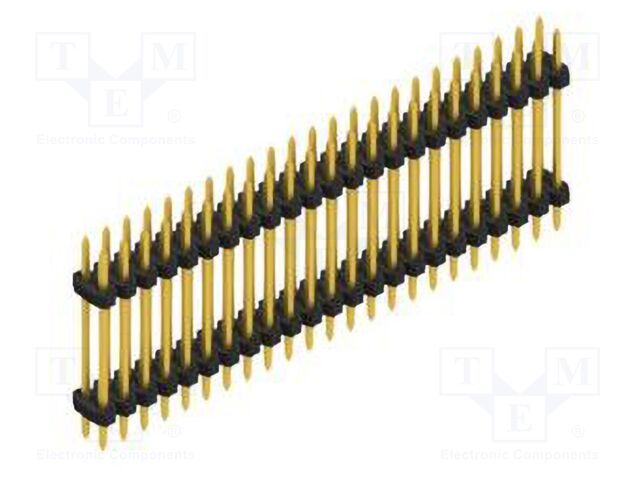 Connector: pin strips; pin header; male; PIN: 46; 2mm; THT; 2x23