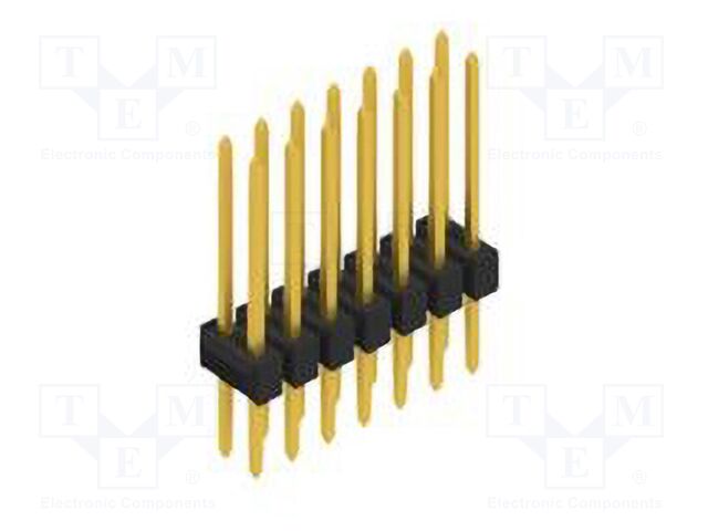 Connector: pin strips; pin header; male; PIN: 14; 2.54mm; THT; 2x7