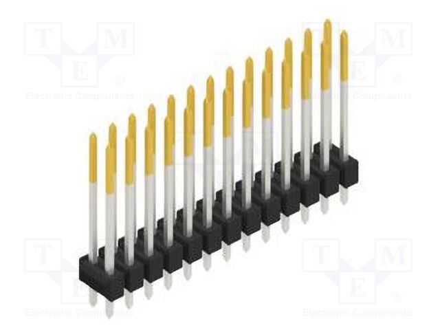 Connector: pin strips; pin header; male; PIN: 26; 2.54mm; THT; 2x13