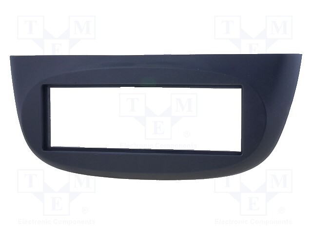 Radio mounting frame; Renault; 1 DIN; black
