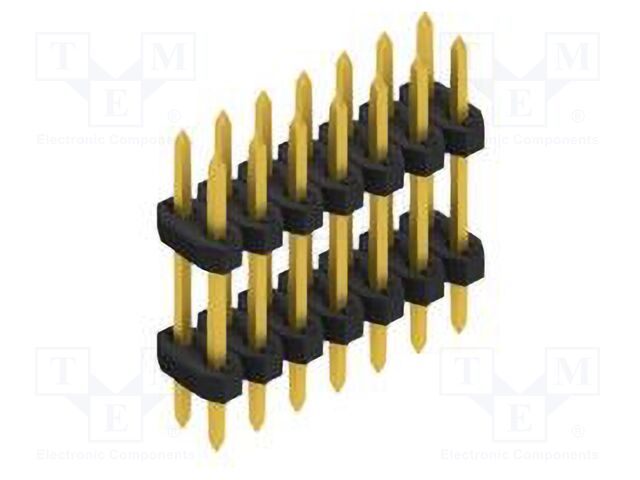 Connector: pin strips; pin header; male; PIN: 14; 2mm; THT; 2x7; 100V