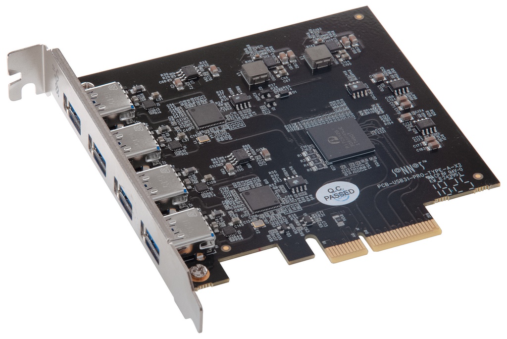 Allegro Pro Type A USB 3.2 10Gbps 4-port PCIe Card