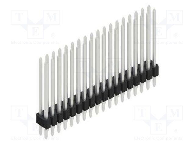 Connector: pin strips; pin header; male; PIN: 36; 1.27mm; THT; 2x18