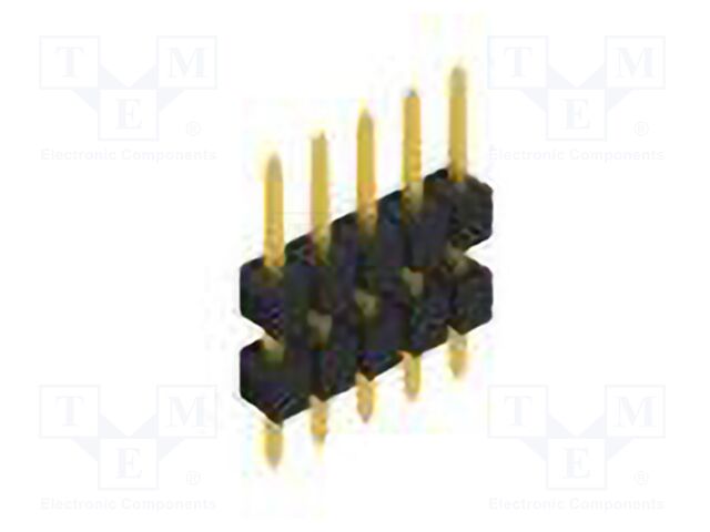 Connector: pin strips; pin header; male; PIN: 5; 2.54mm; THT; 1x5