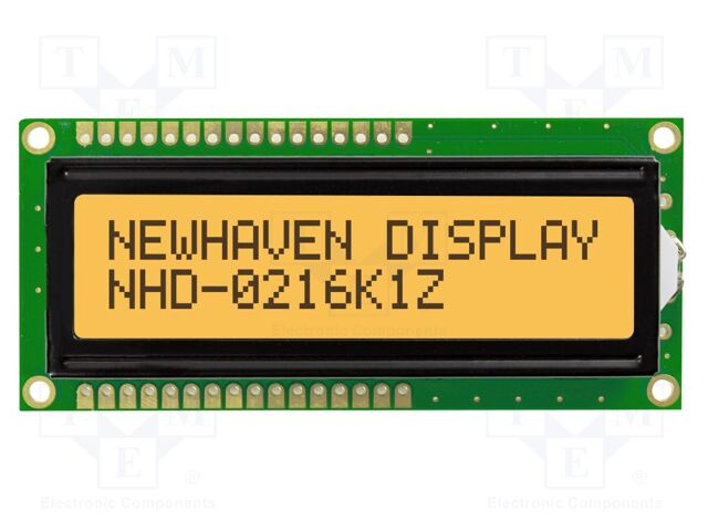 Display: LCD; FSTN Positive; 16x2; 80x36mm; LED; 5V