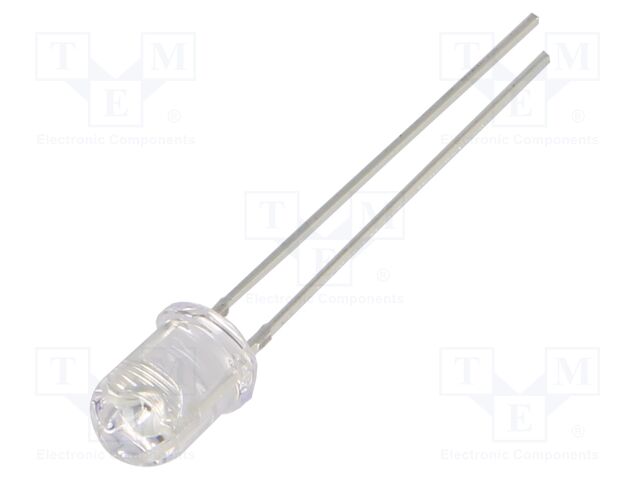 IR transmitter; 5mm; 850nm; transparent; 20÷30mW; 30°; 1.6÷1.8VDC