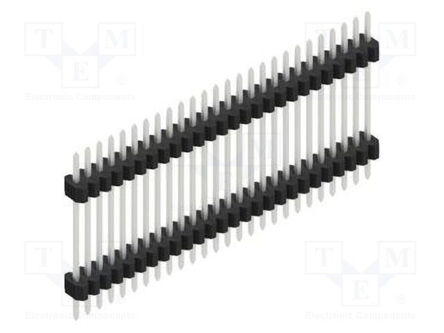 Connector: pin strips; pin header; male; PIN: 26; 1.27mm; THT; 1x26