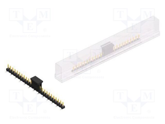Connector: pin strips; pin header; male; PIN: 25; 2.54mm; SMT; 1x25