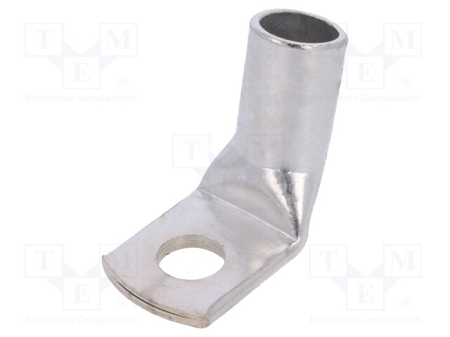 Ring tube terminal; M10; 50÷70mm2; crimped; for cable; angled 90°