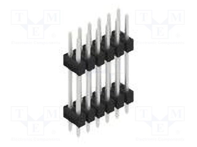 Connector: pin strips; pin header; male; PIN: 12; 2.54mm; THT; 2x6