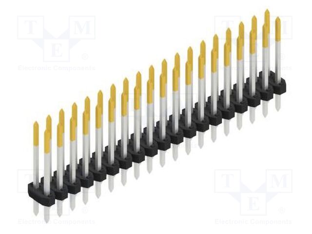 Connector: pin strips; pin header; male; PIN: 38; 2mm; THT; 2x19