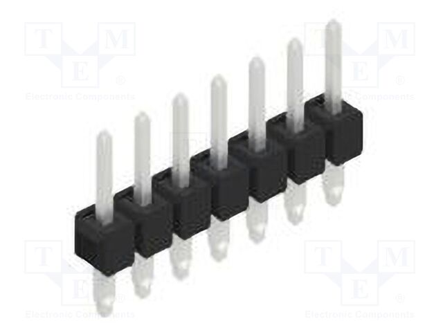 Connector: pin strips; pin header; male; PIN: 7; 2.54mm; THT; 1x7