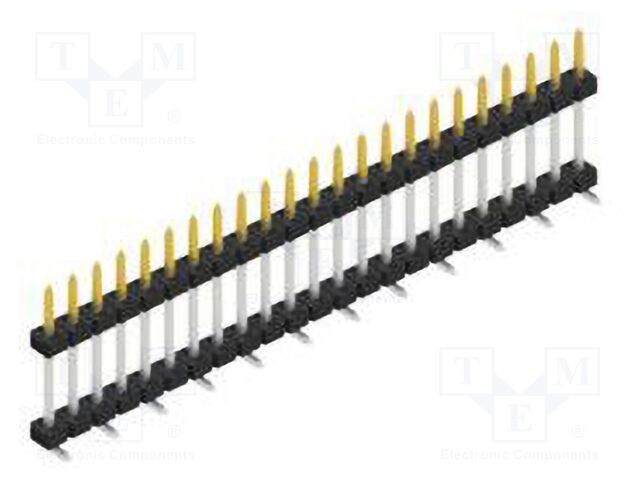 Connector: pin strips; pin header; male; PIN: 23; 2mm; SMT; 1x23