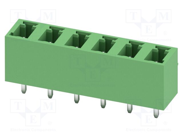 PCB headers, nominal cross section: 1.5 mm?, color: green, n