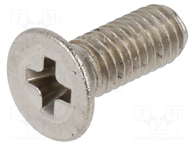 Screw; M3x8; Head: countersunk; Phillips; PH1; A2 stainless steel