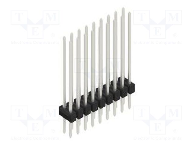 Connector: pin strips; pin header; male; PIN: 18; 2.54mm; THT; 2x9