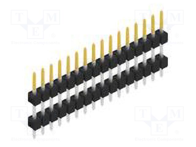 Connector: pin strips; pin header; male; PIN: 16; 2.54mm; THT; 1x16
