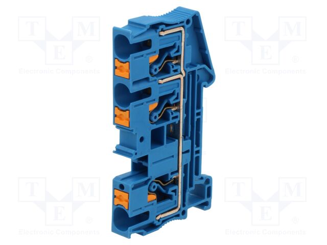 Splice terminal: rail; screw terminal; ways: 1; terminals: 2
