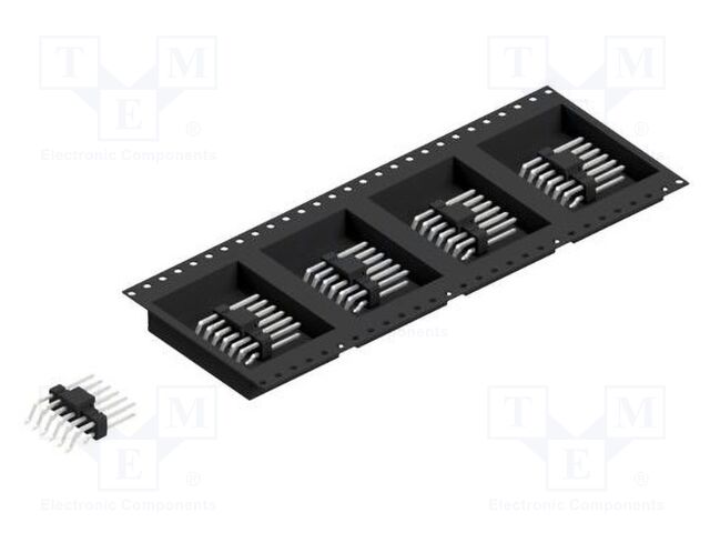 Connector: pin strips; pin header; male; PIN: 12; 2.54mm; SMT; 2x6